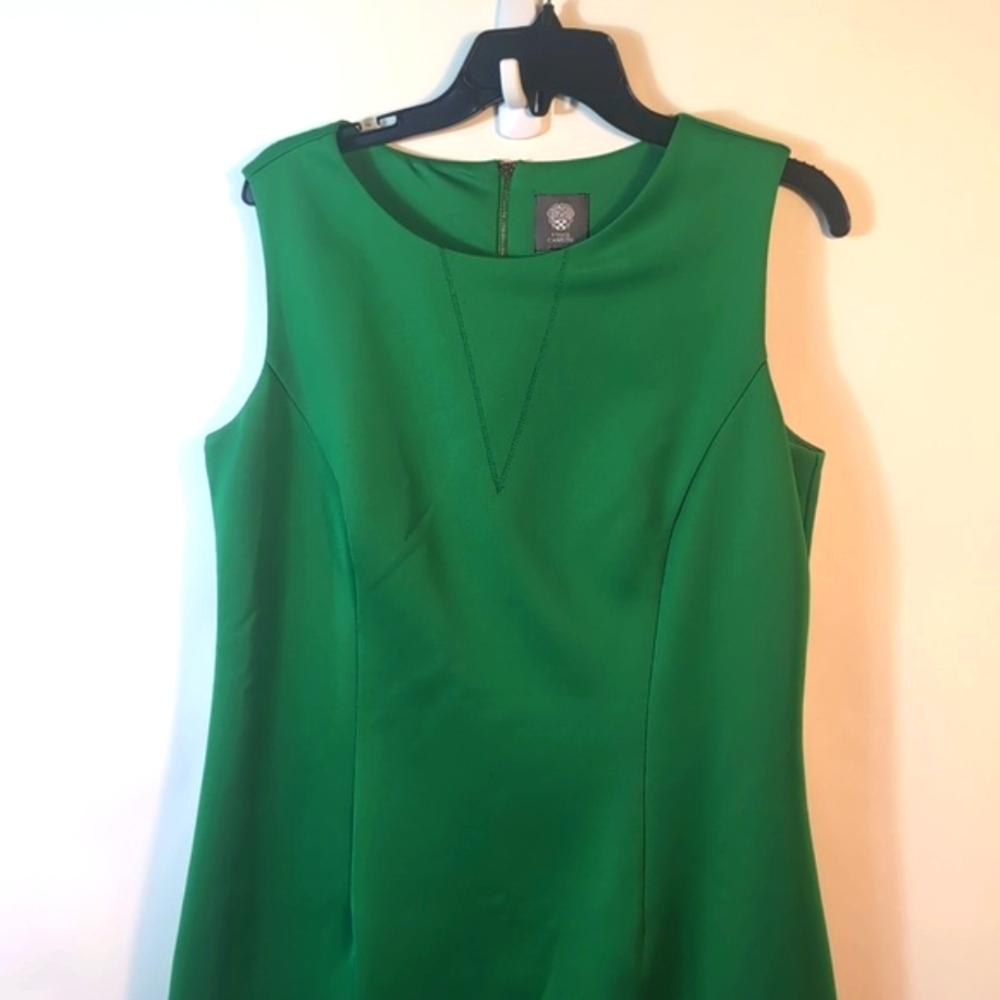 Vince Camuto Elegant Green Sleeveless Dress Size 12 - Picture 10 of 15